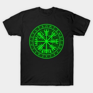 Vegvisir in Green T-Shirt